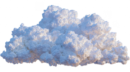 Fluffy white cloud formation, detailed texture