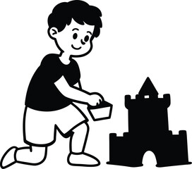 little boy and his dog