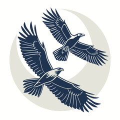 vector illustration of an eagle