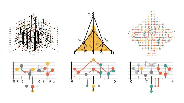 Data visualization graphic design elements