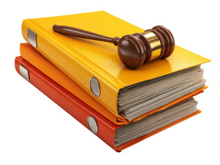Law file containing court order and verdict call ideal for legal documentation visuals

