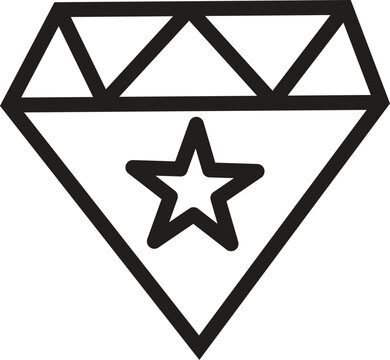 Diamond icon representing premium SEO service, quality backlink or digital reputation with transparent background