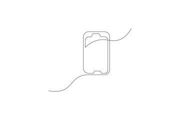 Obraz premium Phone call ond line art contact us icon design vectoricon