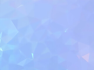 Abstract Pastel Blue Low Poly Geometric Pattern Background Soft Light Triangles Subtle Texture Digital Art