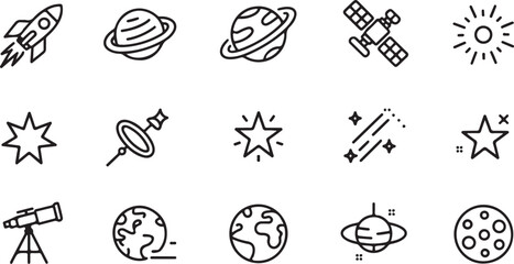 Space Telescope Star Vector Pack

