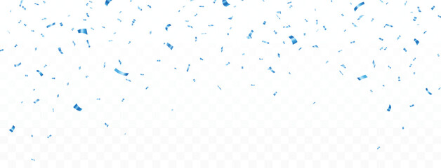 Blue Confetti award Celebration. birthday, holiday, advertising and party element