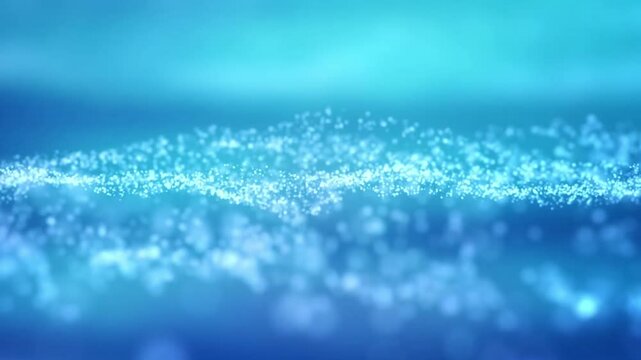 The blue galaxy composed of particles flows, creating a dreamy and beautiful background for introduction elements, logo presentations, and video openings