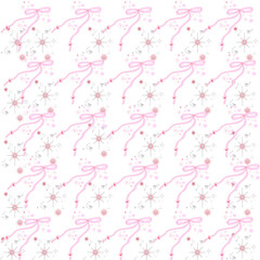 seamless pattern with pink roses