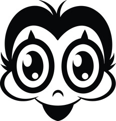 vector illustration of cartoon eyes