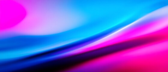 Fototapeta premium Abstract flowing magenta blue light gradient image