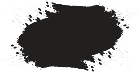 Black ink splat background