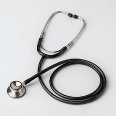 stethoscope on white background
