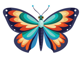 Vibrant Colorful Butterfly Illustration Nature's Artistic Masterpiece