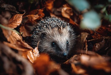 Fototapeta premium hedgehog in the grass