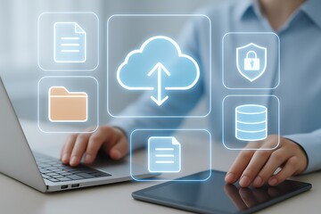 Digital cloud data storage and security cloud computing