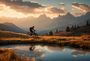 Obraz premium mountain bike ride