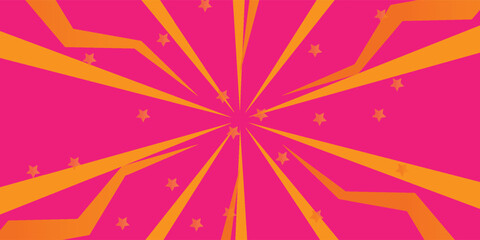 Dynamic Retro Comic Backdrop with Stars