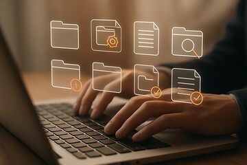 Digital file management interface digital interface