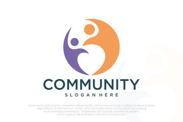 creative colorful social group logos and business cards