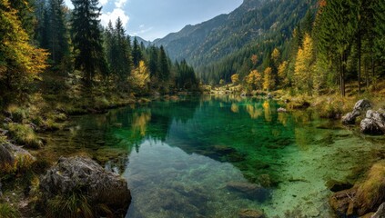 lake in the mountains