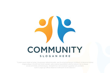 creative colorful social group logos and business cards