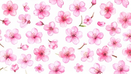Elegant cherry blossom seamless background, a delicate floral pattern for spring designs