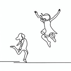 Fototapeta premium girls are playing