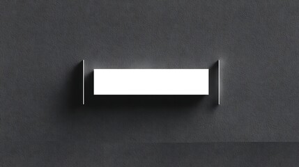 Minimal White Title Placeholder with Subtle Side Dashes on Dark Background