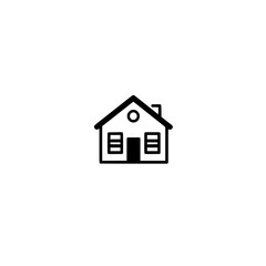 House Icon Vector Illustration Symbol of Home Property Real Estate and Shelter Design Concept