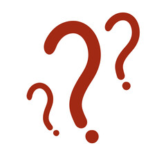 Naklejka premium red question mark