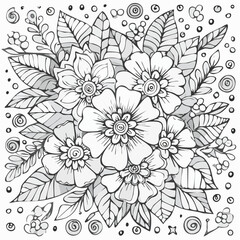 Fototapeta premium a classic and stylish flower patterns 