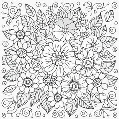 Obraz premium a classic and stylish flower patterns 