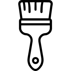 Naklejka na ściany i meble Paint brush outline icon vector