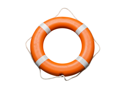 Orange Life Ring: Safety Equipment, Buoyancy Aid, Rescue Ring, Marine Safety, Water Rescue