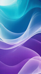 Swirls of blue and purple create a dynamic abstract representation of movement and tranquility