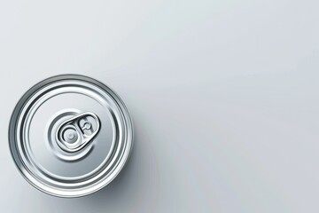Clear Pixel Image of Top View Food Packaged in Can