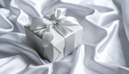 Premium black gift box with white bow for memorable gifting
