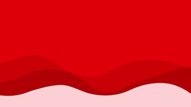 Corporate wave liquid red motion 4k background seamless looping