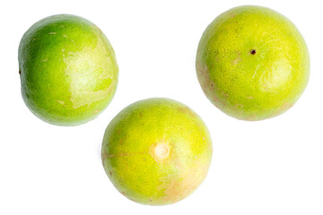 The Photo of a vegetable, lime, on a white background, taken with a 45Mp high resolution camera.