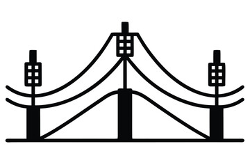 underground wire vector icon