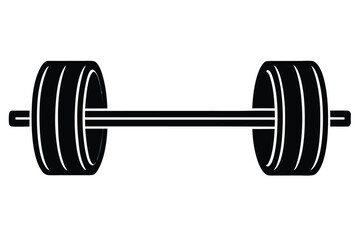 barbell vector icon