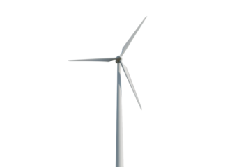 Wind Turbine Blade Detail: Close-up View of Wind Energy Technology