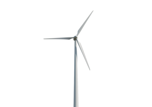 Wind Turbine Blade Detail: Close-up View of Wind Energy Technology