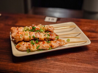Japanese chicken yakitori 