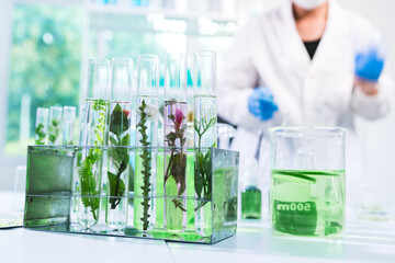 Scientist conducted research in biotechnology, using organic elements from nature to drive...