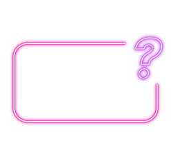 Neon Question Mark Illustration