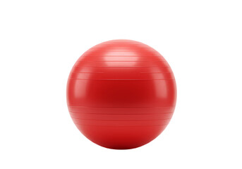 Red Exercise Ball: Fitness Equipment, Stability Ball, Workout Sphere