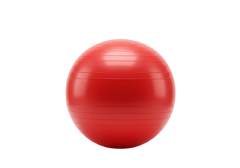 Red Exercise Ball: Fitness Equipment, Stability Ball, Workout Sphere
