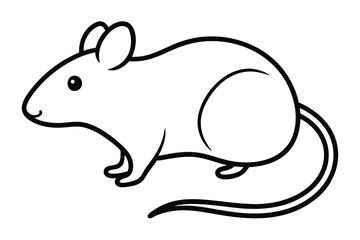 A Simple Outline Of A Basic Computer Mouse For A Clean And Minimalist Tech Icon