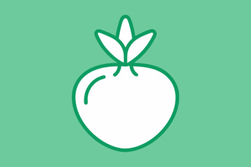 A Simple Outline Of A Generic Vegetable For A Clean And Minimalist Healthy Food Icon